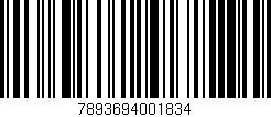 Código de barras (EAN, GTIN, SKU, ISBN): '7893694001834'