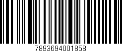 Código de barras (EAN, GTIN, SKU, ISBN): '7893694001858'