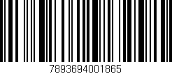 Código de barras (EAN, GTIN, SKU, ISBN): '7893694001865'