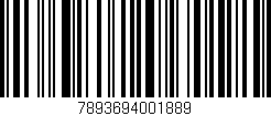 Código de barras (EAN, GTIN, SKU, ISBN): '7893694001889'