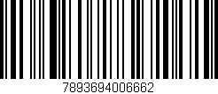 Código de barras (EAN, GTIN, SKU, ISBN): '7893694006662'