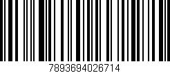 Código de barras (EAN, GTIN, SKU, ISBN): '7893694026714'