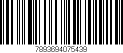 Código de barras (EAN, GTIN, SKU, ISBN): '7893694075439'