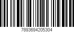 Código de barras (EAN, GTIN, SKU, ISBN): '7893694205304'