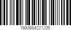 Código de barras (EAN, GTIN, SKU, ISBN): '7893694221205'