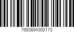 Código de barras (EAN, GTIN, SKU, ISBN): '7893694300173'
