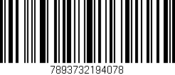 Código de barras (EAN, GTIN, SKU, ISBN): '7893732194078'