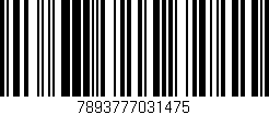 Código de barras (EAN, GTIN, SKU, ISBN): '7893777031475'