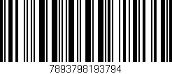 Código de barras (EAN, GTIN, SKU, ISBN): '7893798193794'