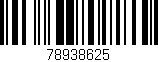 Código de barras (EAN, GTIN, SKU, ISBN): '78938625'