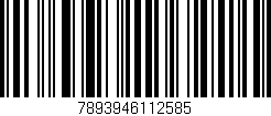 Código de barras (EAN, GTIN, SKU, ISBN): '7893946112585'