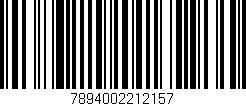 Código de barras (EAN, GTIN, SKU, ISBN): '7894002212157'