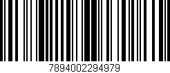 Código de barras (EAN, GTIN, SKU, ISBN): '7894002294979'