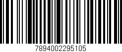 Código de barras (EAN, GTIN, SKU, ISBN): '7894002295105'