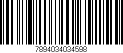 Código de barras (EAN, GTIN, SKU, ISBN): '7894034034598'