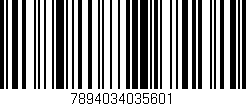 Código de barras (EAN, GTIN, SKU, ISBN): '7894034035601'