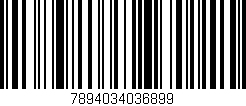 Código de barras (EAN, GTIN, SKU, ISBN): '7894034036899'
