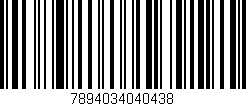 Código de barras (EAN, GTIN, SKU, ISBN): '7894034040438'