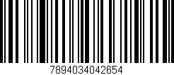 Código de barras (EAN, GTIN, SKU, ISBN): '7894034042654'