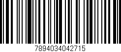 Código de barras (EAN, GTIN, SKU, ISBN): '7894034042715'