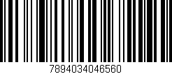Código de barras (EAN, GTIN, SKU, ISBN): '7894034046560'