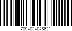 Código de barras (EAN, GTIN, SKU, ISBN): '7894034046621'