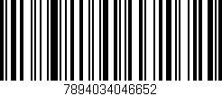 Código de barras (EAN, GTIN, SKU, ISBN): '7894034046652'