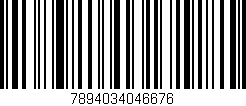 Código de barras (EAN, GTIN, SKU, ISBN): '7894034046676'