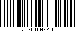 Código de barras (EAN, GTIN, SKU, ISBN): '7894034046720'