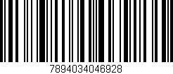 Código de barras (EAN, GTIN, SKU, ISBN): '7894034046928'