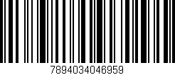 Código de barras (EAN, GTIN, SKU, ISBN): '7894034046959'
