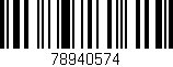 Código de barras (EAN, GTIN, SKU, ISBN): '78940574'
