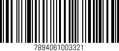 Código de barras (EAN, GTIN, SKU, ISBN): '7894061003321'