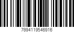 Código de barras (EAN, GTIN, SKU, ISBN): '7894119546916'