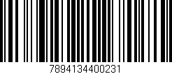Código de barras (EAN, GTIN, SKU, ISBN): '7894134400231'