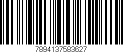 Código de barras (EAN, GTIN, SKU, ISBN): '7894137583627'