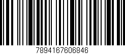 Código de barras (EAN, GTIN, SKU, ISBN): '7894167606846'