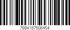 Código de barras (EAN, GTIN, SKU, ISBN): '7894187506454'
