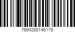 Código de barras (EAN, GTIN, SKU, ISBN): '7894200146179'