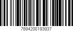 Código de barras (EAN, GTIN, SKU, ISBN): '7894200193937'