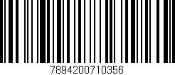 Código de barras (EAN, GTIN, SKU, ISBN): '7894200710356'