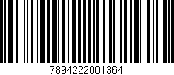 Código de barras (EAN, GTIN, SKU, ISBN): '7894222001364'
