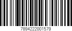 Código de barras (EAN, GTIN, SKU, ISBN): '7894222001579'