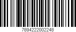 Código de barras (EAN, GTIN, SKU, ISBN): '7894222002248'