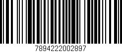 Código de barras (EAN, GTIN, SKU, ISBN): '7894222002897'