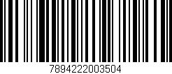 Código de barras (EAN, GTIN, SKU, ISBN): '7894222003504'
