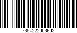 Código de barras (EAN, GTIN, SKU, ISBN): '7894222003603'