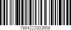 Código de barras (EAN, GTIN, SKU, ISBN): '7894222003658'