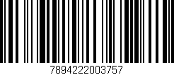 Código de barras (EAN, GTIN, SKU, ISBN): '7894222003757'