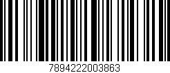 Código de barras (EAN, GTIN, SKU, ISBN): '7894222003863'